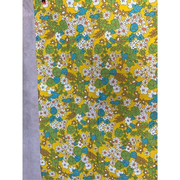 Vintage flower power fabric 1970s - Picture 3 of 5